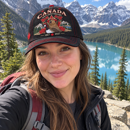 🔥LAST DAY 49% OFF - 🍁 Canada 160th Anniversary 1867–2027 – Premium Embroidered Heritage Cap 100% Cotton