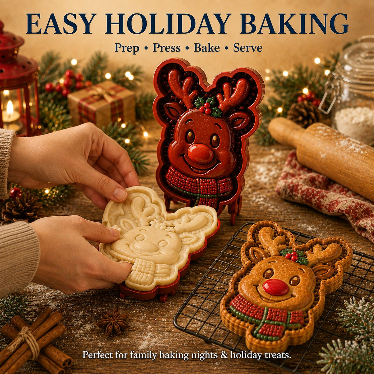 🔥Only $8.99 Last Day Promotion!✨ 🎄16-Design Christmas Mini Pie Mold Collection 🥧