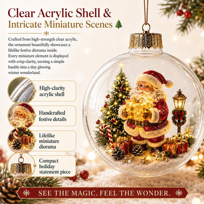 🎅 Bring the Magic of Christmas Home with This Light-Up Miniature Diorama! 🎄✨