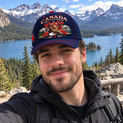 🔥LAST DAY 49% OFF - 🍁 Canada 160th Anniversary 1867–2027 – Premium Embroidered Heritage Cap 100% Cotton