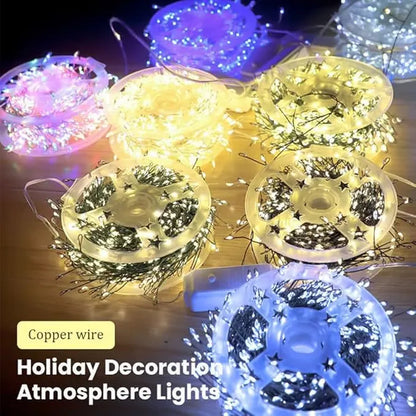 ⏳ Last day to save 49%-💡LED Copper Wire Firecracker Light String🎁