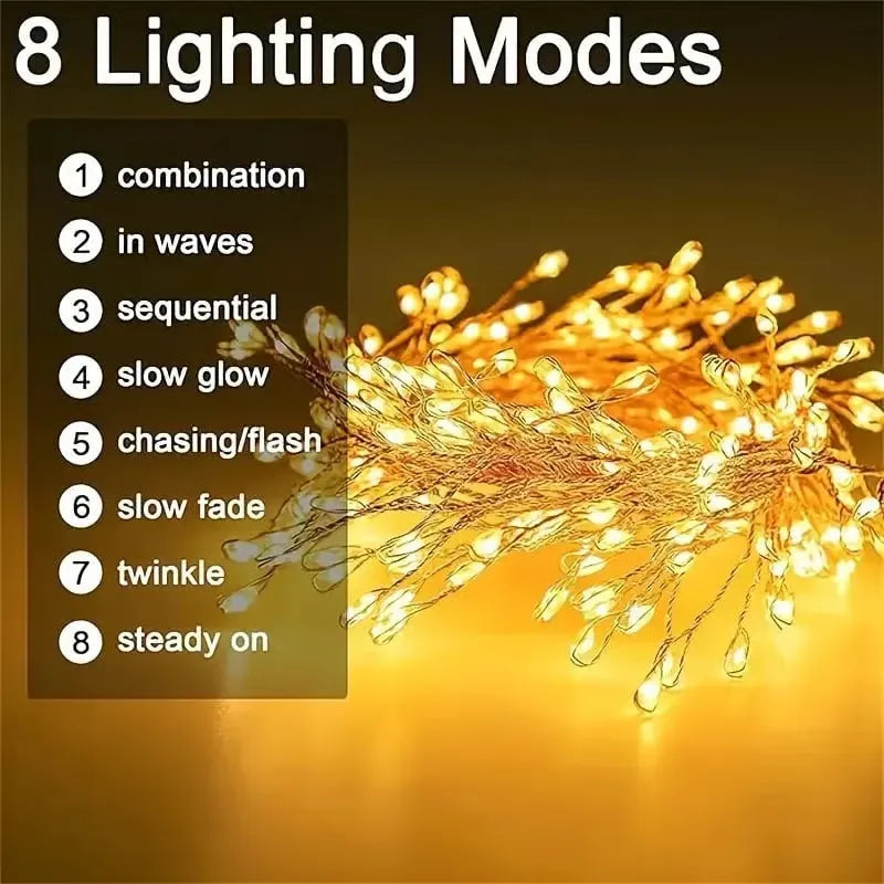 ⏳ Last day to save 49%-💡LED Copper Wire Firecracker Light String🎁