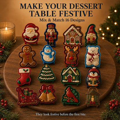 🔥Only $8.99 Last Day Promotion!✨ 🎄16-Design Christmas Mini Pie Mold Collection 🥧