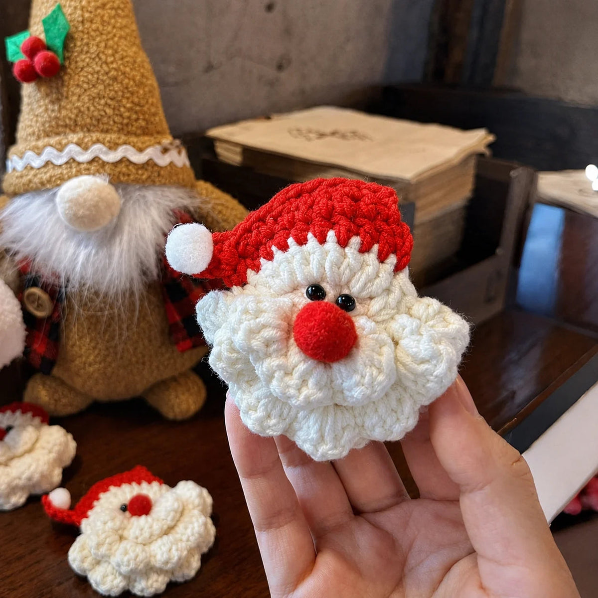 🎅100% Handmade Crochet Santa Ornament(Ethan Carter Handmade®)  - The Best Christmas Gift