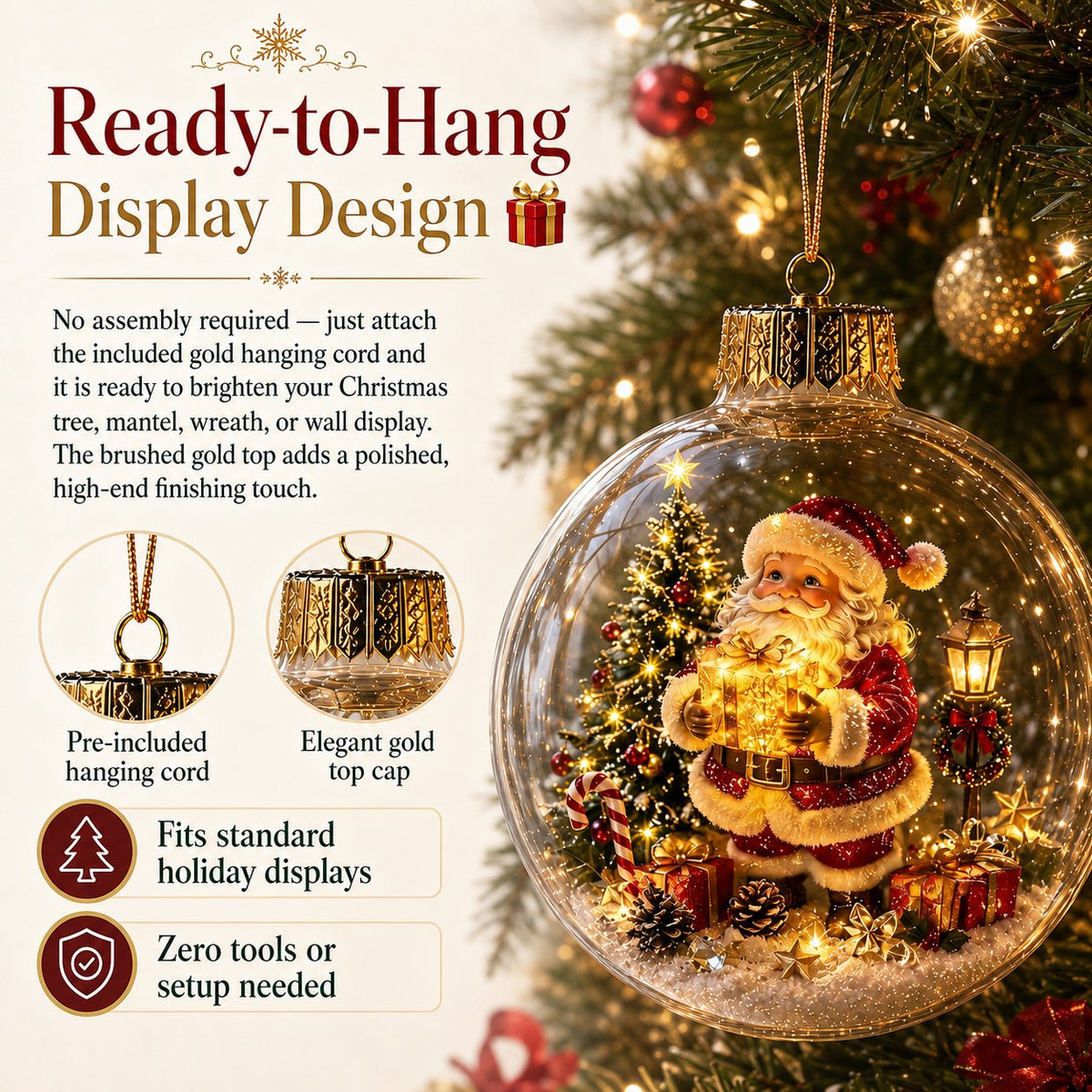 🎅 Bring the Magic of Christmas Home with This Light-Up Miniature Diorama! 🎄✨
