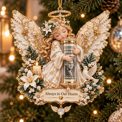 ⏳ Last day to save 49%-👼💵 3D Angel Christmas Cash Gift Ornament – Holiday Money Holder Keepsake ✨