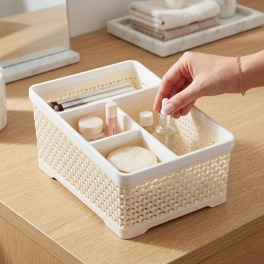 4-Grid Desk Organizer
