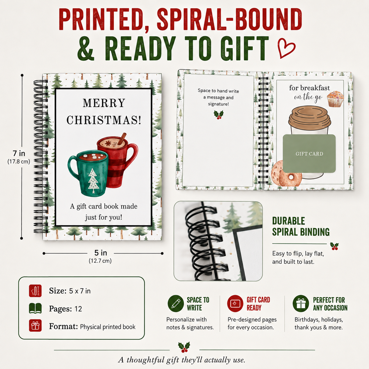 🔥 LIMITED-TIME 50% OFF🎄Christmas Gift Card Book-A new christmas surprise on every page!