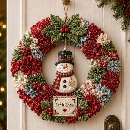 🔥49% Off Last Day🎄3D Fabric Poke Wreath DIY Kit（📦Buy 2, Get FREE Shipping）