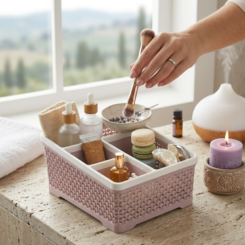 4-Grid Desk Organizer