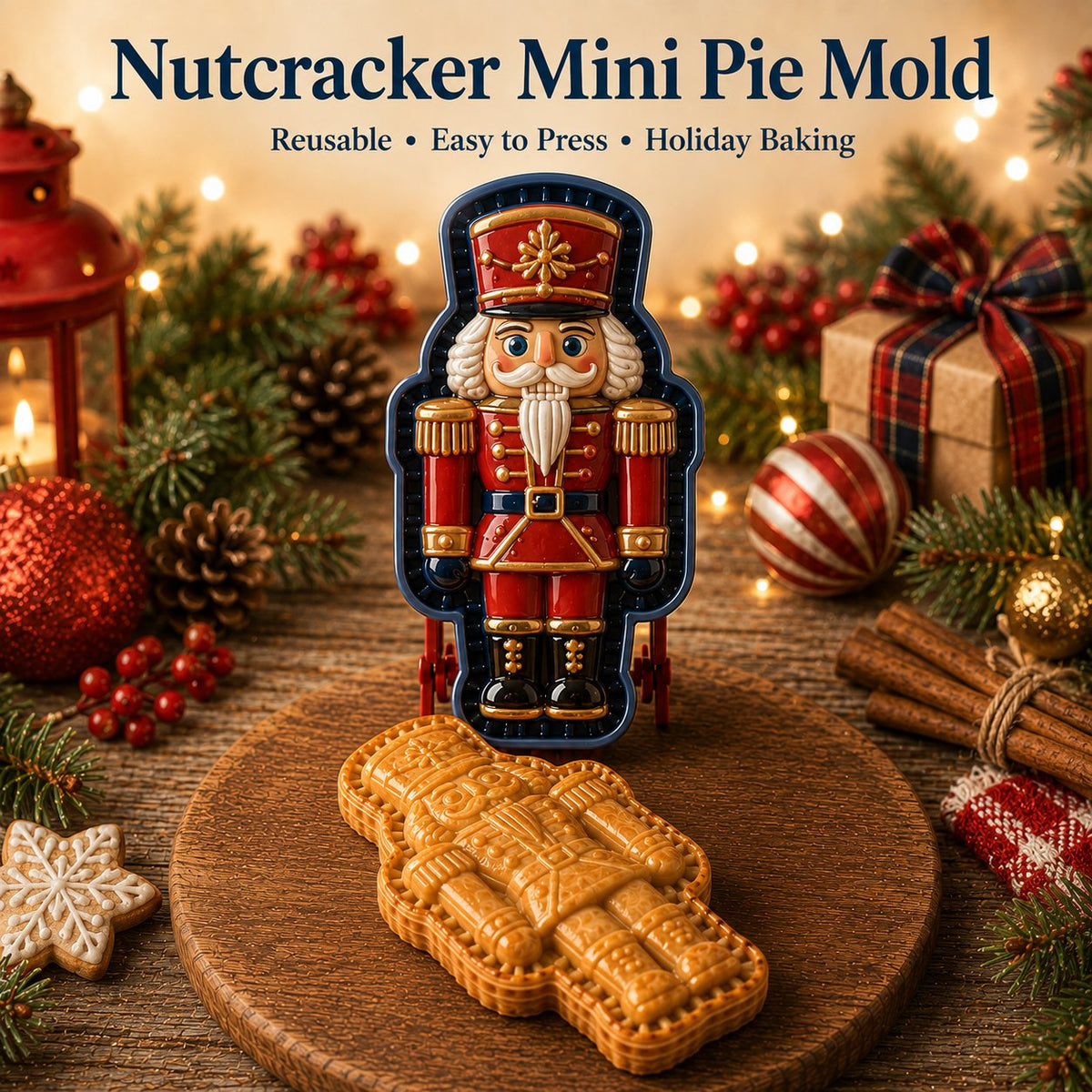 🔥Only $8.99 Last Day Promotion!✨ 🎄16-Design Christmas Mini Pie Mold Collection 🥧