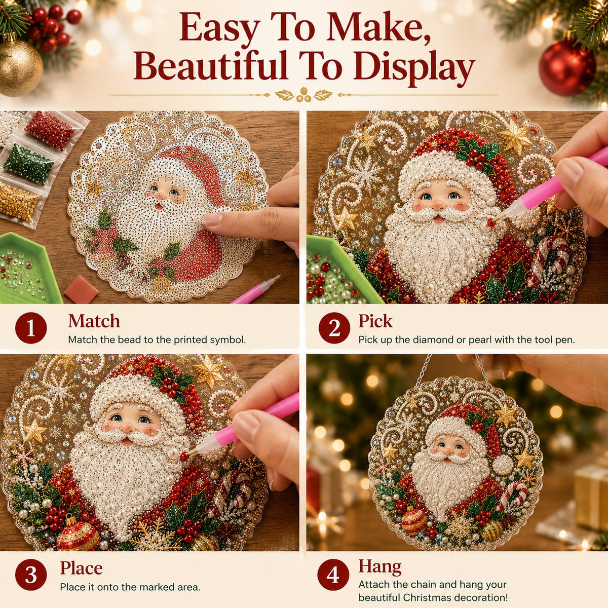 🎄 LAST DAY 49% OFF ✨Turn Tiny Diamonds Into Christmas Keepsakes You'll Treasure Forever🎅💎