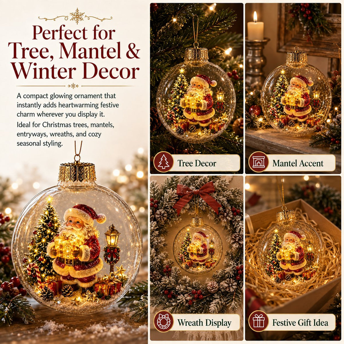 🎅 Bring the Magic of Christmas Home with This Light-Up Miniature Diorama! 🎄✨