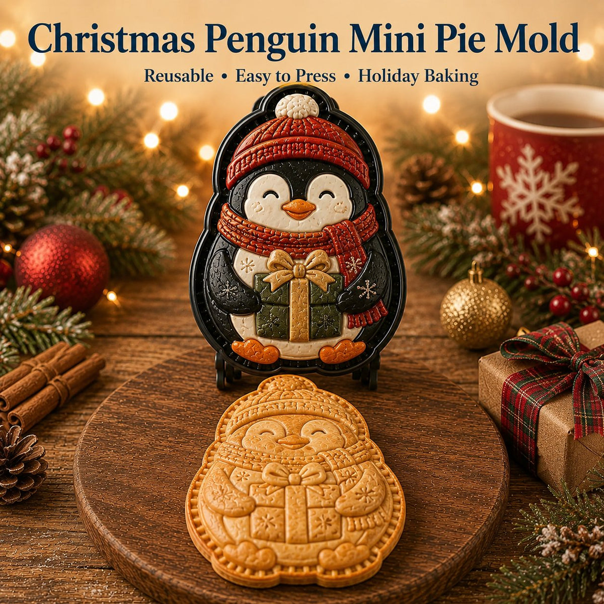 🔥Only $8.99 Last Day Promotion!✨ 🎄16-Design Christmas Mini Pie Mold Collection 🥧