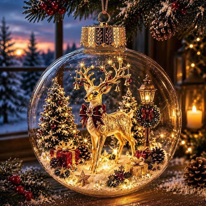 🎅 Bring the Magic of Christmas Home with This Light-Up Miniature Diorama! 🎄✨