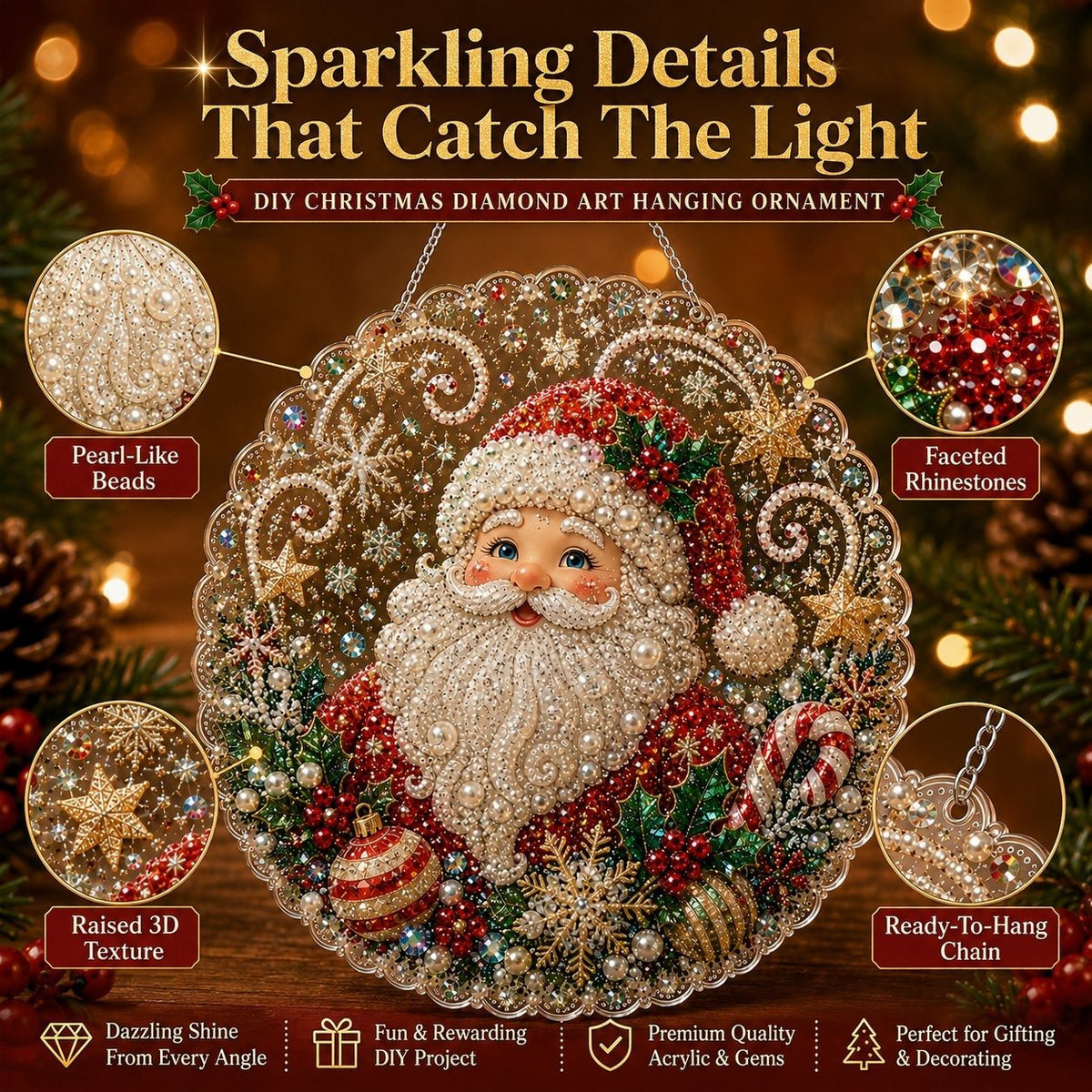 🎄 LAST DAY 49% OFF ✨Turn Tiny Diamonds Into Christmas Keepsakes You'll Treasure Forever🎅💎