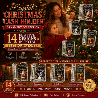 🔥LAST DAY 50% OFF 14PCS- 🎄Christmas Cash Gift Ornament- Make Cash Feel Like A Real Christmas Gift💵
